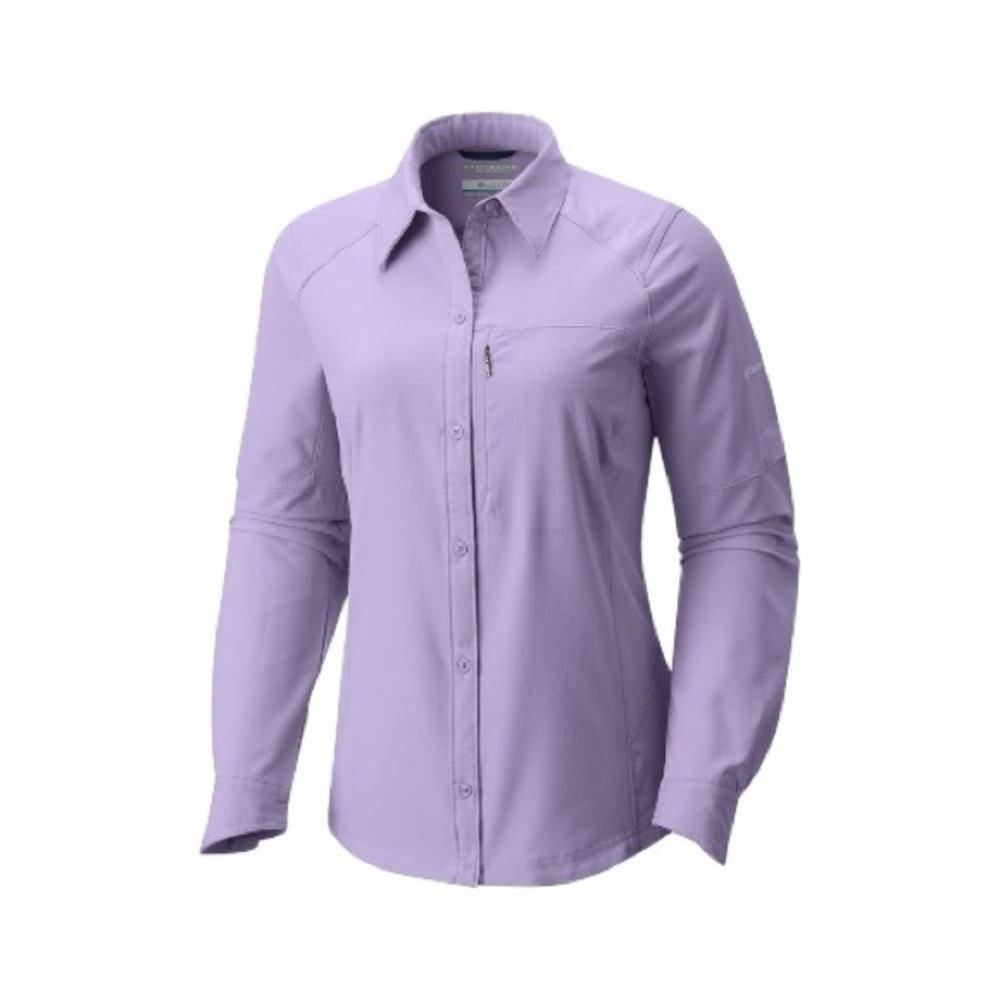 Columbia Silver Ridge‎ Omni-Shade UPF 40 Long Sleeve Shirt Lilac Women’s XL